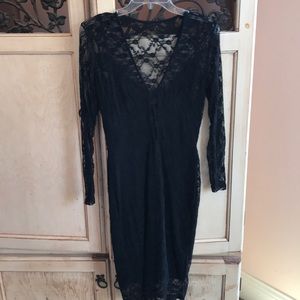 Black lace dress
